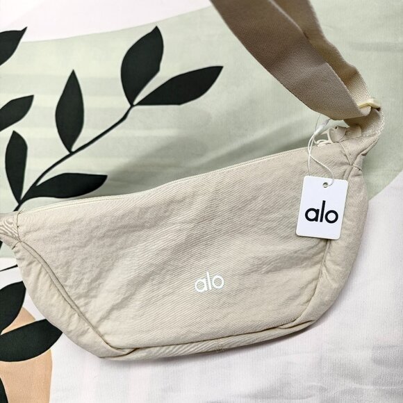 ALO Yoga Cream Crossbody Bag - Picture 3 of 3